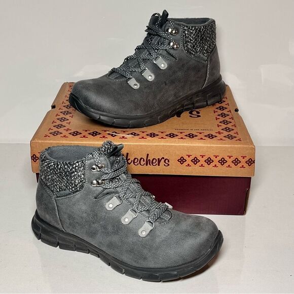 Skechers Synergy Cold Daze Water Repellent Hiker Boots - Picture 1 of 6